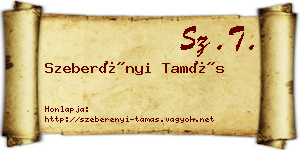 Szeberényi Tamás névjegykártya